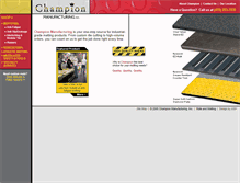 Tablet Screenshot of champion-mfg.com